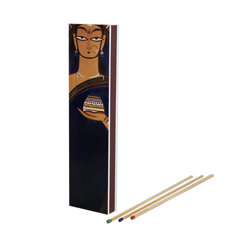 XL matchbox featuring Jamini Roy's Three Women