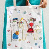 Woman on a Horse - Paint Tote bag