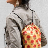 Jamawar Drawstring Bag