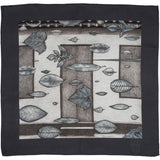 Leaf Print Pocket Square S