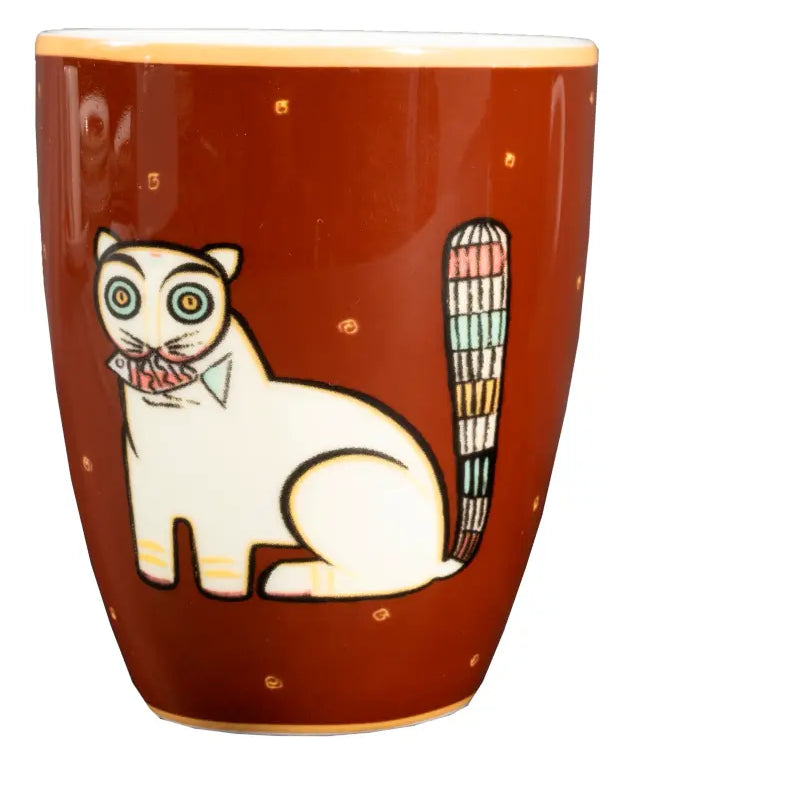 Cat With A Fish Mug