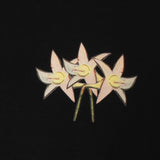 Flower In Black T-Shirt