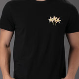 Flower In Black T-Shirt