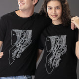Girl Line Drawing T-Shirt