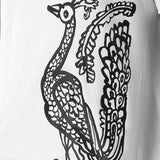 Peacock White T-Shirt