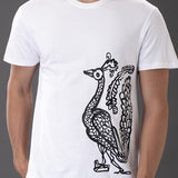 Peacock White T-Shirt