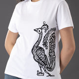 Peacock White T-Shirt