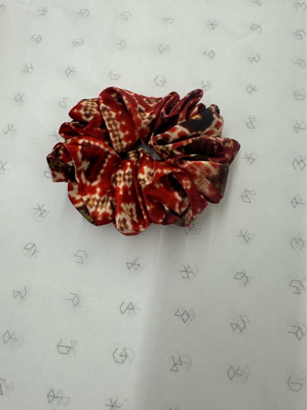 Orange Design Scrunchie