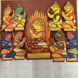 Sita Agni Pariksha 3D Layered Art Standee