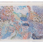 Painted Fabric Tray L