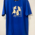 Group Of Monkeys Blue T-Shirt