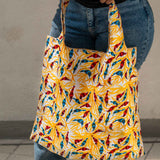 Red & Blue Birds Shopping Bag With Pouch