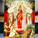 Lakshmi Saraswati Sanyog 3D Art Standee