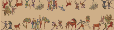 Humans & Animals Table Runner