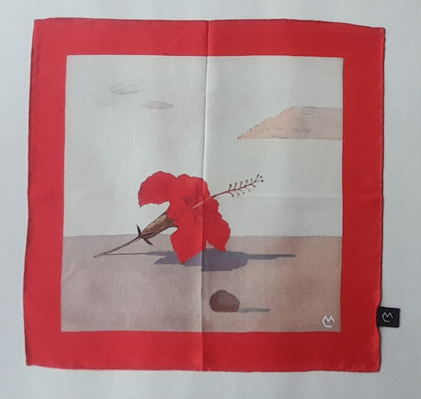Hibiscus Pocket Square S