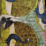 Pichwai Peacock Silk Stole S