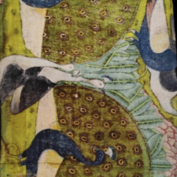 Pichwai Peacock Silk Stole S