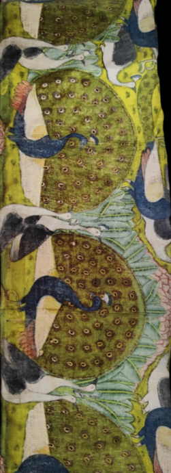 Pichwai Peacock Silk Stole S