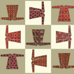Green Ikat Print Stole