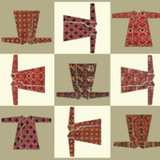 Green Ikat Print Stole