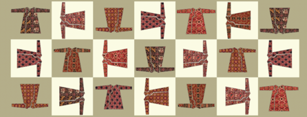 Green Ikat Print Stole