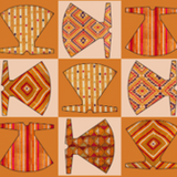 Yellow Phulkari Print Stole
