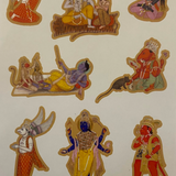 Chitra Ramayana Stickers (Set of 8)