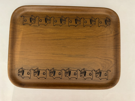 Jamini Cow Wooden Tray