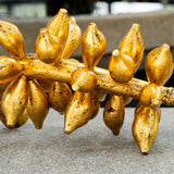 Golden Banana Bunch Metal Sculpture
