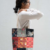 Patch Work Tote Bag — Dark