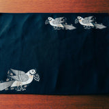 Black Silk Sari Placemats (Set of 6)