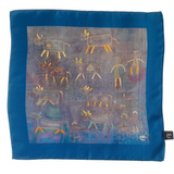 Kantha Blue Pocket Square S