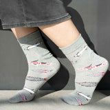 Kantha Textiles – Ankle Length Socks (Grey)